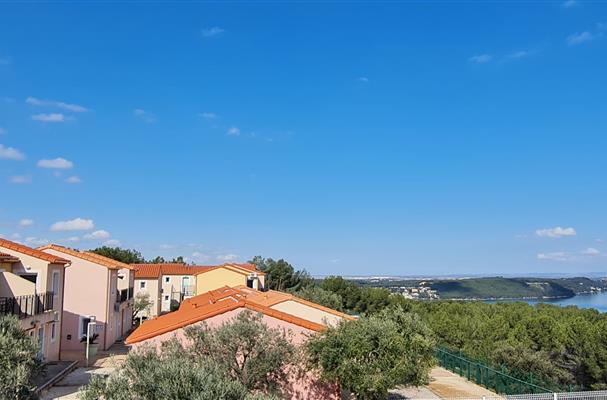 holidays village with view over the sea
