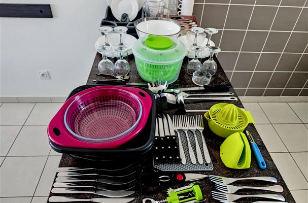 Complete inventory of tableware and kitchen ustensils  Residence La Provence 